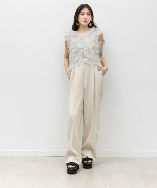 RANDA（ランダ）の「シアーミニリボンウェッジスポーツサンダル（サンダル・レディース・ピンク/アイボリー/ブラック・S/L/M/LL）」の12枚目の写真