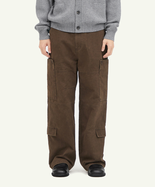 INTEMPOMOOD(インテンポムード)の「ボタンポケットカーゴパンツ_ブラウン(その他パンツ・レディース・ブラウン・MEDIUM/LARGE/X-LARGE)」の22枚目の写真
