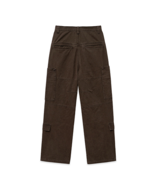 INTEMPOMOOD(インテンポムード)の「ボタンポケットカーゴパンツ_ブラウン(その他パンツ・レディース・ブラウン・MEDIUM/LARGE/X-LARGE)」の16枚目の写真