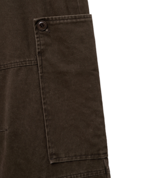 INTEMPOMOOD(インテンポムード)の「ボタンポケットカーゴパンツ_ブラウン(その他パンツ・レディース・ブラウン・MEDIUM/LARGE/X-LARGE)」の13枚目の写真