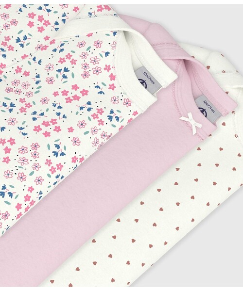 PETIT BATEAU(プチバトー)の「プリント半袖ボディ3枚組(ロンパース・キッズ・その他1・6MONTH/12MONTH/18MONTH/24MONTH)」の3枚目の写真