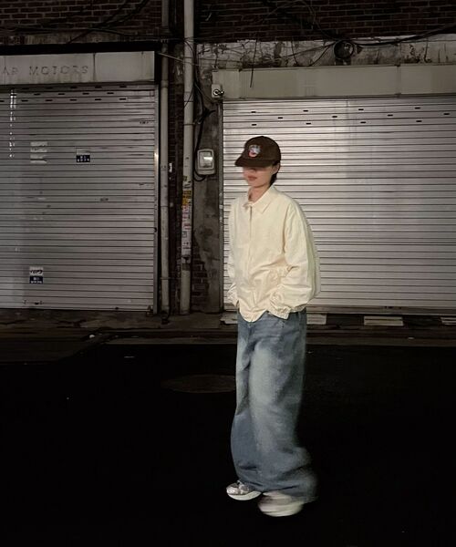 BBAEBBAE(ペッペ)の「サイドピンタックワイドデニムパンツ_ブルー(デニムパンツ・レディース・ブルー・SMALL/MEDIUM/LARGE/X-LARGE/XX-LARGE/XXX-LARGE)」の3枚目の写真