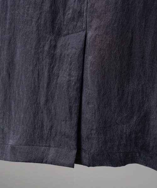 MAISON SPECIAL(メゾンスペシャル)の「《UNISEX》Drape Fibrillated Twill Prime-Over-Over 2B Semi-double Tailored Jacket/ドレープフィブリルツイルプライムオーバー4Bセミダブルテーラードジャケット【MAISON SPECIAL/メゾンスペシャル】■セットアップ対応■(テーラードジャケット・メンズ・ブラック/ネイビー・2/1/0)」の18枚目の写真