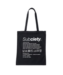 Subciety（サブサエティ）の「Label tote bag（トートバッグ）」