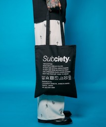 Subciety（サブサエティ）の「Label tote bag（トートバッグ）」