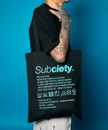Subciety（サブサエティ）の「Label tote bag（トートバッグ）」