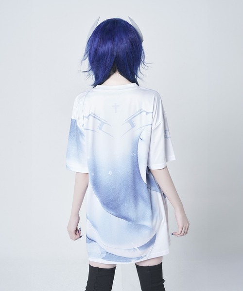 Re:CRYPT(リクリプト)の「ウィンドウフルプリントTシャツ / オーバーサイズ フルグラフィックTシャツ(Tシャツ/カットソー・レディース・ホワイト・F)」の7枚目の写真