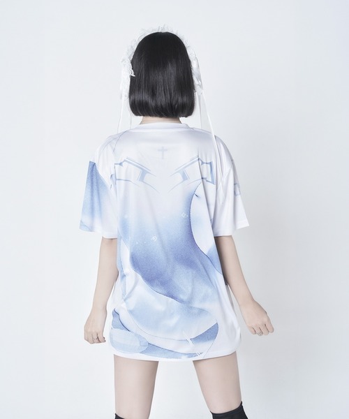 Re:CRYPT(リクリプト)の「ウィンドウフルプリントTシャツ / オーバーサイズ フルグラフィックTシャツ(Tシャツ/カットソー・レディース・ホワイト・F)」の3枚目の写真