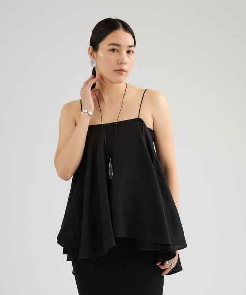 Chaos(カオス)の「Chaos(カオス)/ パルマキャミ(キャミソール・レディース・ブラック/アイボリー・FREE)」の2枚目の写真