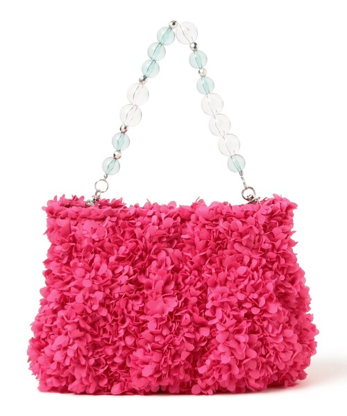 Ray BEAMS（レイビームス）の「【別注】Casselini / フルフル バッグ（トートバッグ・レディース・ピンク/ブラック・ONE SIZE）」の2枚目の写真