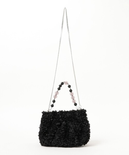 Ray BEAMS（レイビームス）の「【別注】Casselini / フルフル バッグ（トートバッグ・レディース・ピンク/ブラック・ONE SIZE）」の5枚目の写真