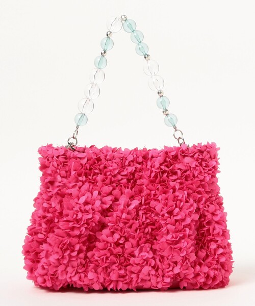 Ray BEAMS（レイビームス）の「【別注】Casselini / フルフル バッグ（トートバッグ・レディース・ピンク/ブラック・ONE SIZE）」の7枚目の写真