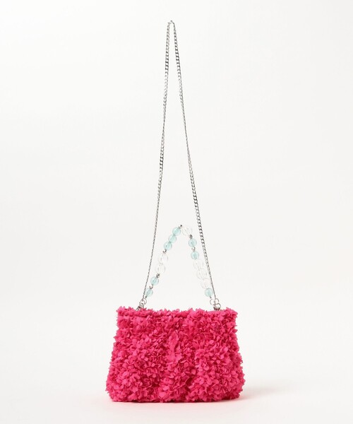 Ray BEAMS（レイビームス）の「【別注】Casselini / フルフル バッグ（トートバッグ・レディース・ピンク/ブラック・ONE SIZE）」の11枚目の写真