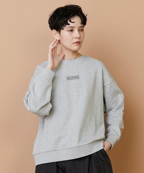 FRAPBOIS（フラボア）の「デイリートレーナー（スウェット・レディース・ホワイト/ブラック/グレー・1/2）」の3枚目の写真