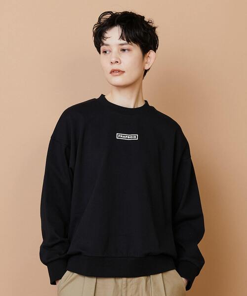 FRAPBOIS（フラボア）の「デイリートレーナー（スウェット・レディース・ホワイト/ブラック/グレー・1/2）」の2枚目の写真