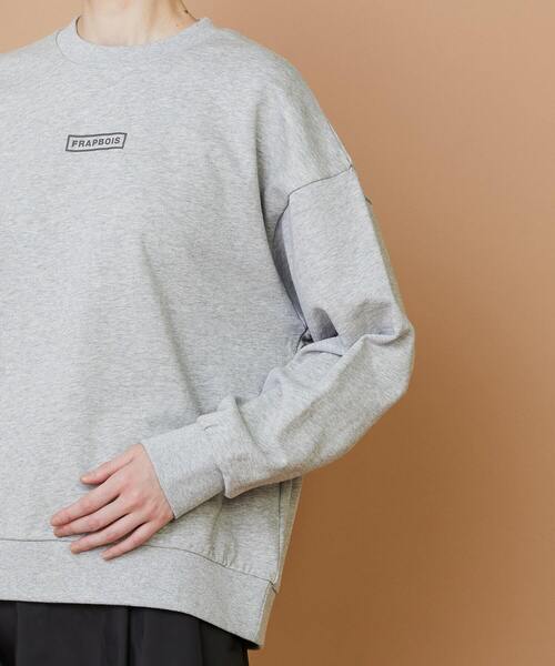 FRAPBOIS（フラボア）の「デイリートレーナー（スウェット・レディース・ホワイト/ブラック/グレー・1/2）」の7枚目の写真