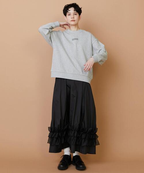 FRAPBOIS（フラボア）の「デイリートレーナー（スウェット・レディース・ホワイト/ブラック/グレー・1/2）」の12枚目の写真