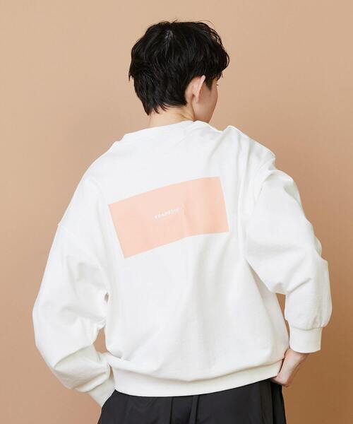 FRAPBOIS（フラボア）の「デイリートレーナー（スウェット・レディース・ホワイト/ブラック/グレー・1/2）」の15枚目の写真