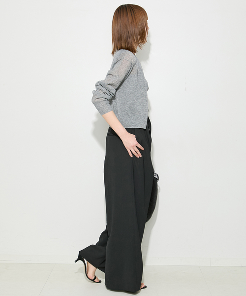 journal standard L'essage(ジャーナルスタンダードレサージュ)の「TTツイル ラップパンツ(その他パンツ・レディース・ベージュ/ブラック・36/38)」の15枚目の写真