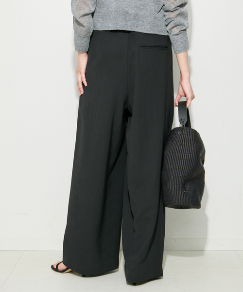 journal standard L'essage(ジャーナルスタンダードレサージュ)の「TTツイル ラップパンツ(その他パンツ・レディース・ベージュ/ブラック・36/38)」の17枚目の写真