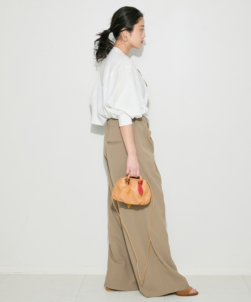 journal standard L'essage(ジャーナルスタンダードレサージュ)の「TTツイル ラップパンツ(その他パンツ・レディース・ベージュ/ブラック・36/38)」の21枚目の写真