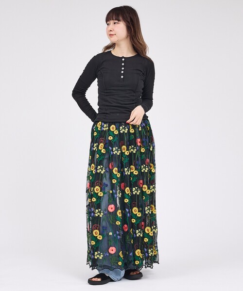 MILLER（ミラー）の「【MILLER/ミラー】Light Prib Henly L/S Tee / ライトパネルリブヘンリーロングスリーブTEE / ヘンリーロンT（Tシャツ/カットソー・メンズ・オフホワイト/グレー/ブラック/ライム/ネイビー・フリー）」の6枚目の写真