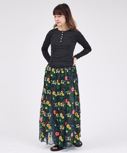 MILLER（ミラー）の「【MILLER/ミラー】Light Prib Henly L/S Tee / ライトパネルリブヘンリーロングスリーブTEE / ヘンリーロンT（Tシャツ/カットソー・メンズ・オフホワイト/グレー/ブラック/ライム/ネイビー・フリー）」の7枚目の写真