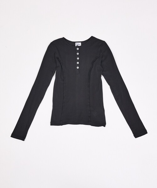 MILLER（ミラー）の「【MILLER/ミラー】Light Prib Henly L/S Tee / ライトパネルリブヘンリーロングスリーブTEE / ヘンリーロンT（Tシャツ/カットソー・メンズ・オフホワイト/グレー/ブラック/ライム/ネイビー・フリー）」の19枚目の写真