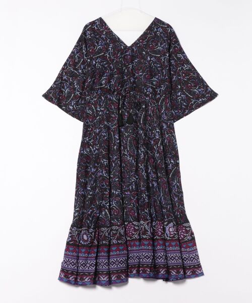 チャイハネ（チャイハネ）の「【チャイハネ】アシューナワンピース（ワンピース・レディース・ブラック/イエロー/ホワイト・FREE）」の3枚目の写真