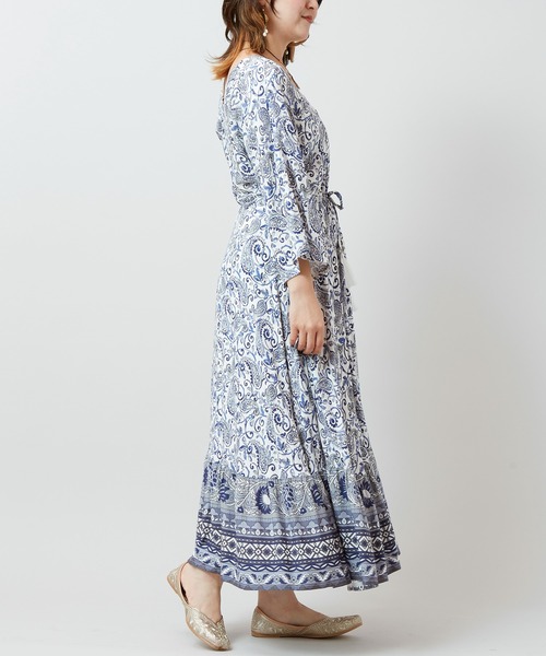 チャイハネ（チャイハネ）の「【チャイハネ】アシューナワンピース（ワンピース・レディース・ブラック/イエロー/ホワイト・FREE）」の9枚目の写真