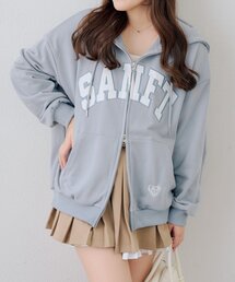 Another Branch olive des olive | ラフなのに可愛い!BIGロゴZIPパーカー(パーカー)