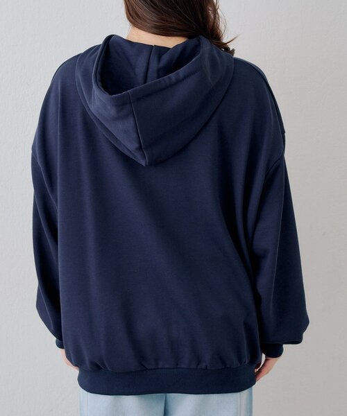 Another Branch olive des olive（アナザーブランチオリーブデオリーブ）の「ラフなのに可愛い！BIGロゴZIPパーカー（パーカー・レディース・オートミール/サックスブルー/ネイビー/ピンク/トップグレー・FREE）」の21枚目の写真