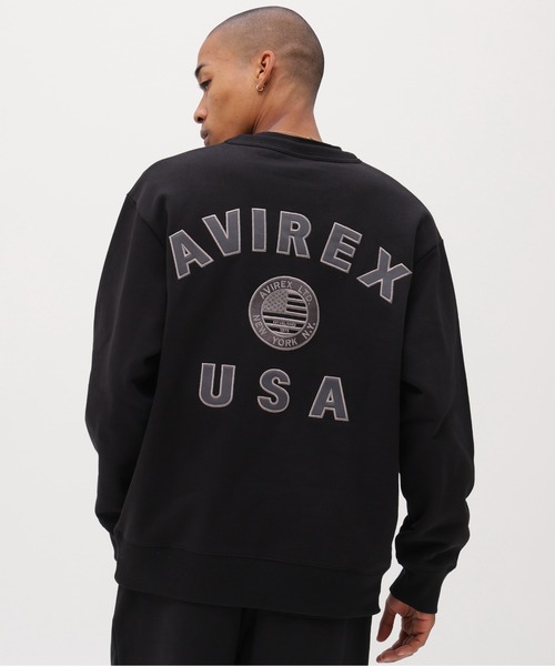 直営店限定》VARSITY FLAG CREW NECK SWEAT / バーシティー フラッグ
