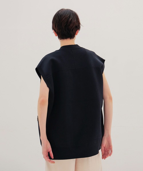 venit（ヴェニット）の「VENIT / HIGH TWIST VEST(ハイツイストベスト VEK-7618-A)（ベスト・レディース・ライトブルー/ネイビー・38）」の4枚目の写真