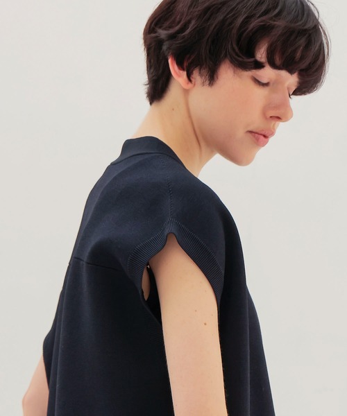 venit（ヴェニット）の「VENIT / HIGH TWIST VEST(ハイツイストベスト VEK-7618-A)（ベスト・レディース・ライトブルー/ネイビー・38）」の6枚目の写真