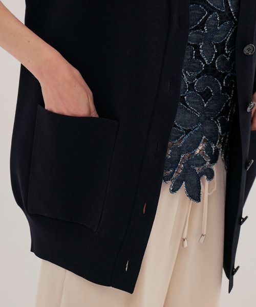 venit（ヴェニット）の「VENIT / HIGH TWIST VEST(ハイツイストベスト VEK-7618-A)（ベスト・レディース・ライトブルー/ネイビー・38）」の8枚目の写真