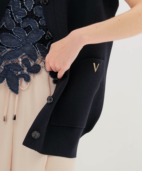 venit（ヴェニット）の「VENIT / HIGH TWIST VEST(ハイツイストベスト VEK-7618-A)（ベスト・レディース・ライトブルー/ネイビー・38）」の9枚目の写真