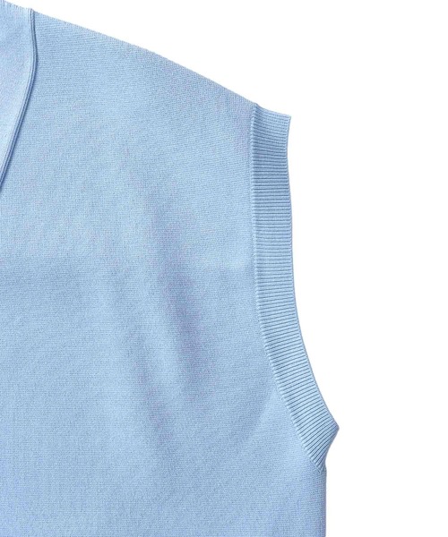 venit（ヴェニット）の「VENIT / HIGH TWIST VEST(ハイツイストベスト VEK-7618-A)（ベスト・レディース・ライトブルー/ネイビー・38）」の15枚目の写真