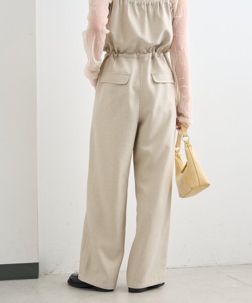 Kastane(カスタネ)の「【一部店舗限定/S.Mサイズ展開/セットアップ対応】B キャミコンビネゾン(つなぎ/オールインワン・レディース・ブラック/アイボリー/ベージュ・MEDIUM/SMALL)」の18枚目の写真