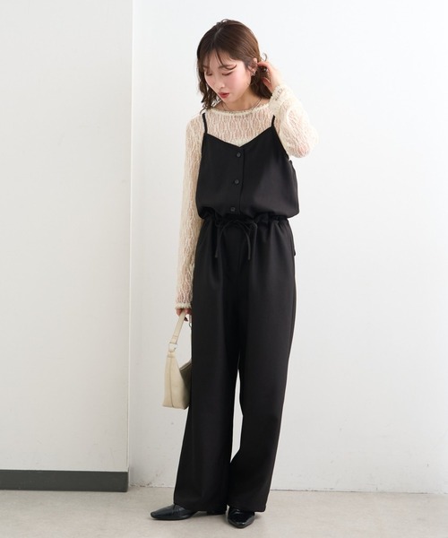 Kastane オーダー会限定販売　ピクセルレースオールインワン オンライン限定カラー/3サイズ展開】ギャザーオールインワン | Kastane