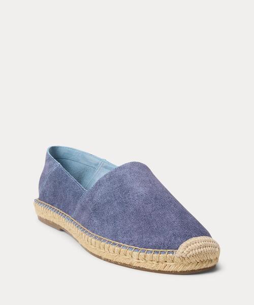 POLO RALPH LAUREN（ポロ ラルフ ローレン）の「Cevio レザー エスパドリーユ（サンダル・メンズ・ブルー・9D/10D/10.5D/9.5D/8.5D/8D/7.5D/7D）」の2枚目の写真