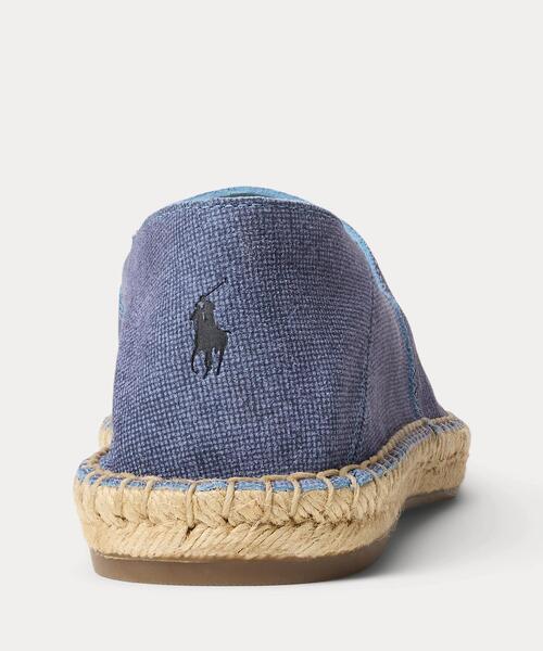 POLO RALPH LAUREN（ポロ ラルフ ローレン）の「Cevio レザー エスパドリーユ（サンダル・メンズ・ブルー・9D/10D/10.5D/9.5D/8.5D/8D/7.5D/7D）」の3枚目の写真