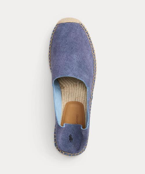 POLO RALPH LAUREN（ポロ ラルフ ローレン）の「Cevio レザー エスパドリーユ（サンダル・メンズ・ブルー・9D/10D/10.5D/9.5D/8.5D/8D/7.5D/7D）」の5枚目の写真