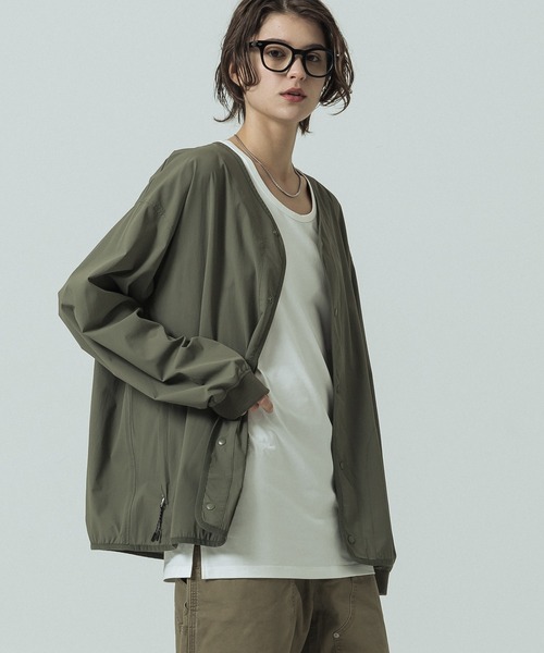 SLICK（スリック）の「【SLICK/スリック】Micro Mesh Snap Button Cardigan/マイクロメッシュ スナップボタンカーディガン/機能素材（カーディガン/ボレロ・メンズ・ネイビー/カーキ/ブラック・1/2/3）」の17枚目の写真