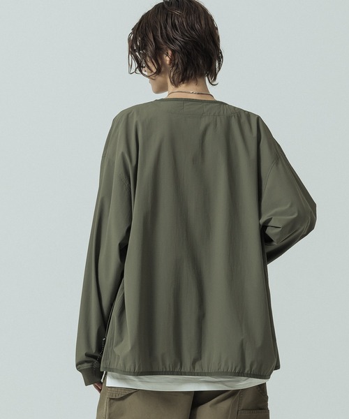 SLICK（スリック）の「【SLICK/スリック】Micro Mesh Snap Button Cardigan/マイクロメッシュ スナップボタンカーディガン/機能素材（カーディガン/ボレロ・メンズ・ネイビー/カーキ/ブラック・1/2/3）」の20枚目の写真