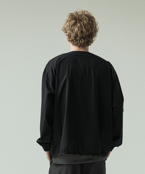 SLICK（スリック）の「【SLICK/スリック】Micro Mesh Snap Button Cardigan/マイクロメッシュ スナップボタンカーディガン/機能素材（カーディガン/ボレロ・メンズ・ネイビー/カーキ/ブラック・1/2/3）」の7枚目の写真