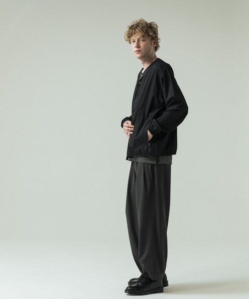 SLICK（スリック）の「【SLICK/スリック】Micro Mesh Snap Button Cardigan/マイクロメッシュ スナップボタンカーディガン/機能素材（カーディガン/ボレロ・メンズ・ネイビー/カーキ/ブラック・1/2/3）」の12枚目の写真