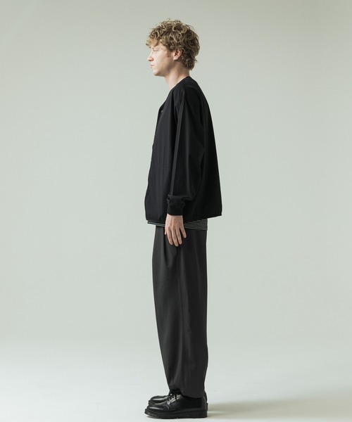 SLICK（スリック）の「【SLICK/スリック】Micro Mesh Snap Button Cardigan/マイクロメッシュ スナップボタンカーディガン/機能素材（カーディガン/ボレロ・メンズ・ネイビー/カーキ/ブラック・1/2/3）」の15枚目の写真