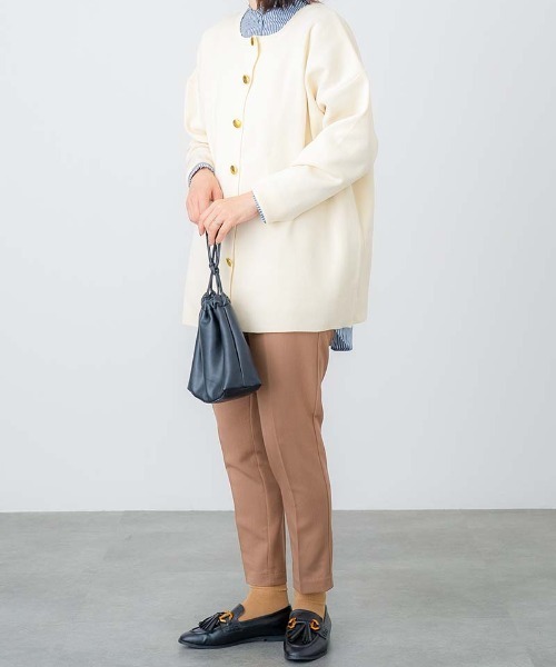 aunt lily（アントリリー）の「金釦アクセントスポンディッシュニットクルーネックカーディガン（カーディガン/ボレロ・レディース・アイボリー・FREE）」の3枚目の写真