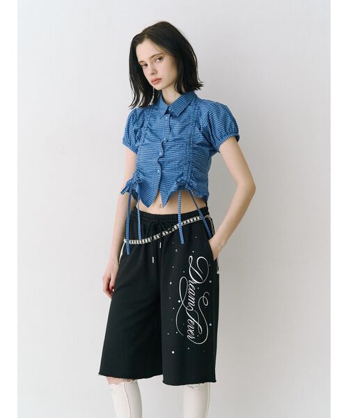 jouetie（ジュエティ）の「ギャザーコンパクトブラウス（シャツ/ブラウス・レディース・ブルー/オフホワイト/ピンク/ボルドー・MEDIUM）」の21枚目の写真